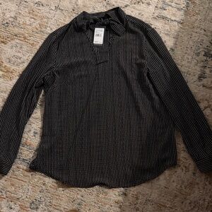 Polka Dot Long Sleeve Blouse